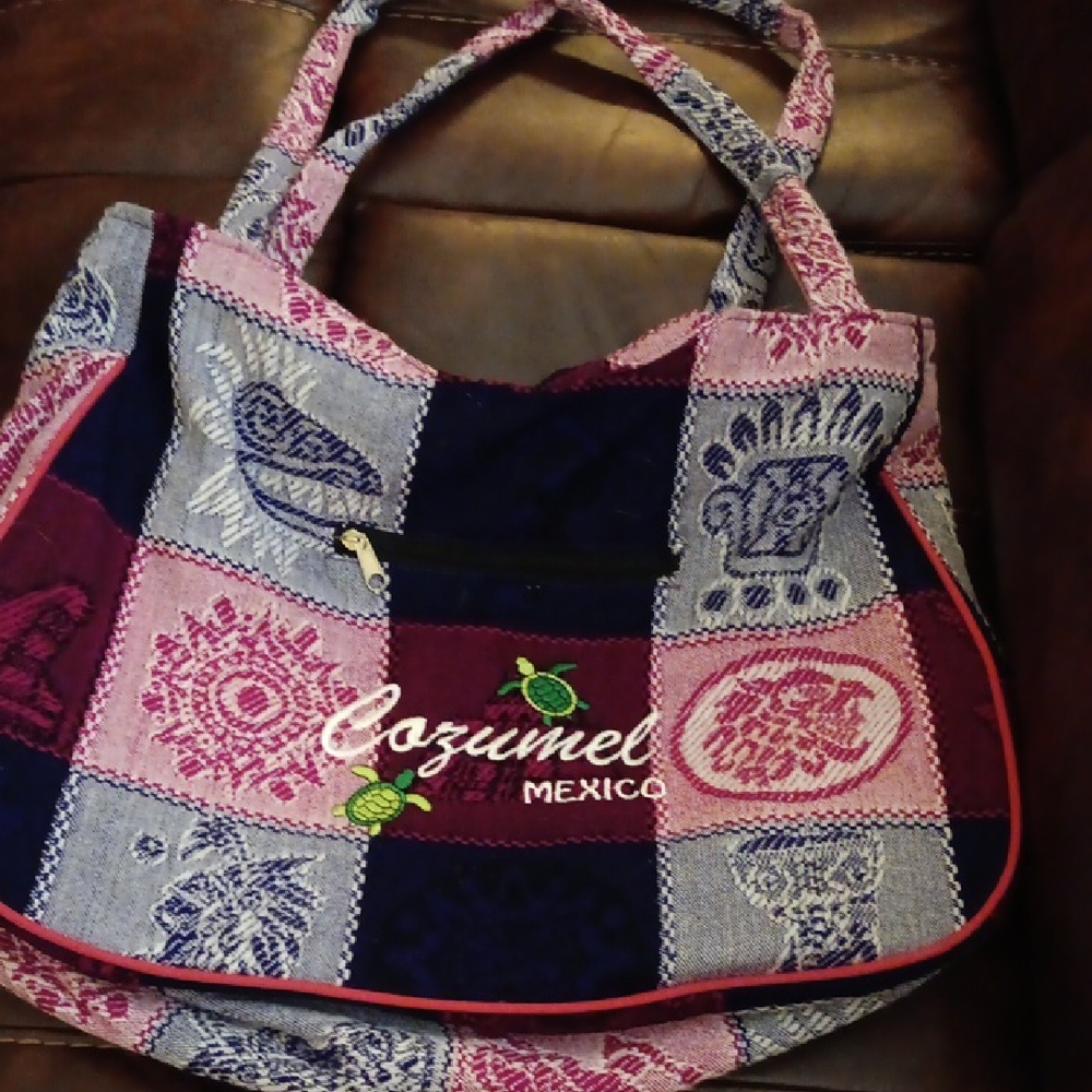 Multicolor Patchwork Tote Bag - image 1